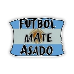 Futbol Mate Asasdo Flag Sun Argentina  Sticker  (Peel N' Stick)